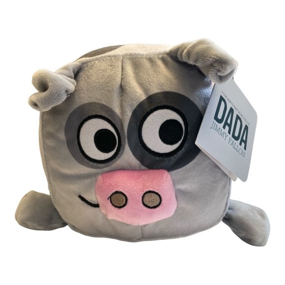 Dada  Kohl's Cares Plush Stuffed Animal  Gray Cow Black Dots Jimmy Fallon NEW - Picture 1 of 8